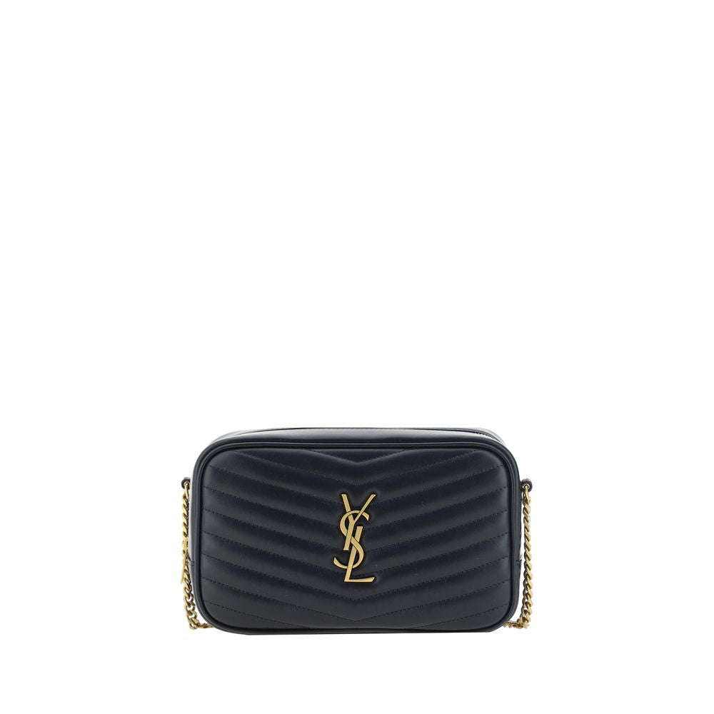 Saint Laurent Black Calf Leather Shoulder Bag - SS26 19×11.5cm - Front view