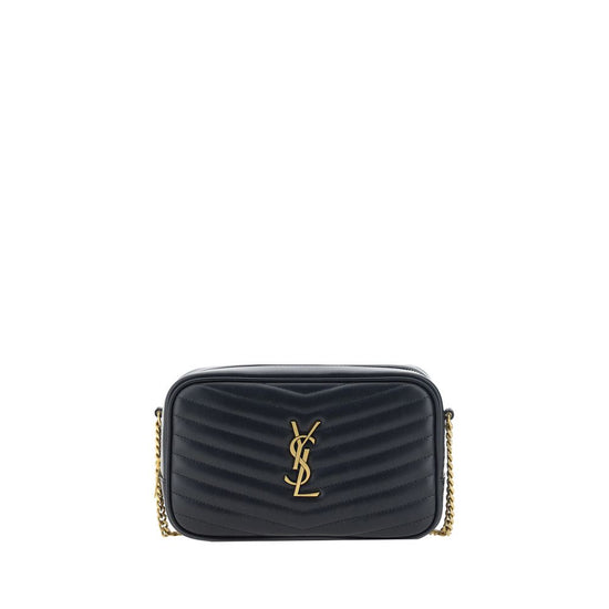 Saint Laurent Black Calf Leather Shoulder Bag - SS26 19×11.5cm - Front view