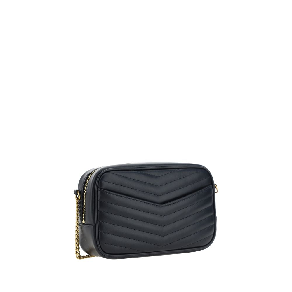 Saint Laurent Black Calf Leather Shoulder Bag - SS26 19×11.5cm - Back view