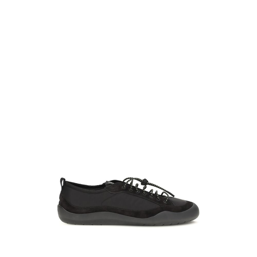 Prada Black Fabric Athletic Sneakers - Front view
