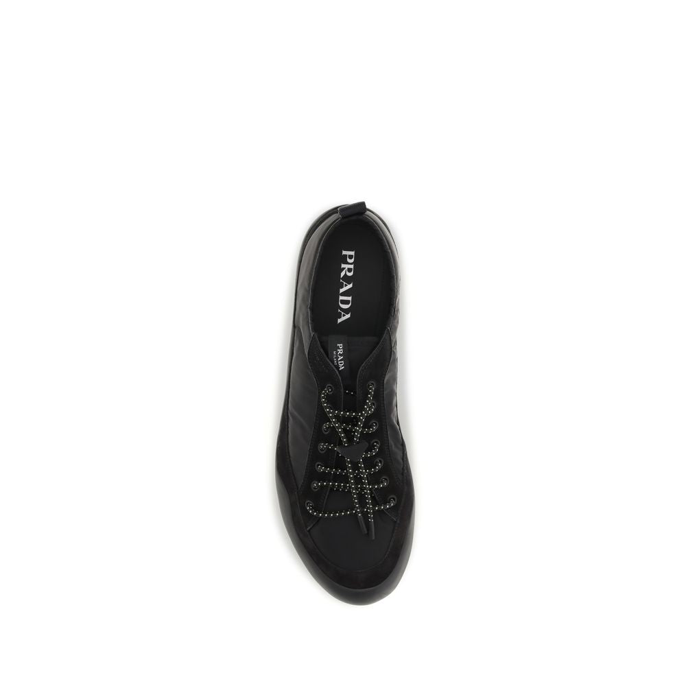 Prada Black Fabric Athletic Sneakers - Detail view