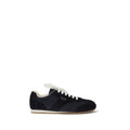 Prada Blue Calf Leather Bos Taurus Athletic Sneakers - Front view