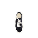 Prada Blue Calf Leather Bos Taurus Athletic Sneakers - Detail view