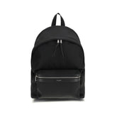 Saint Laurent Black Nylon Backpack - Front view