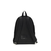 Saint Laurent Black Nylon Backpack - Side view