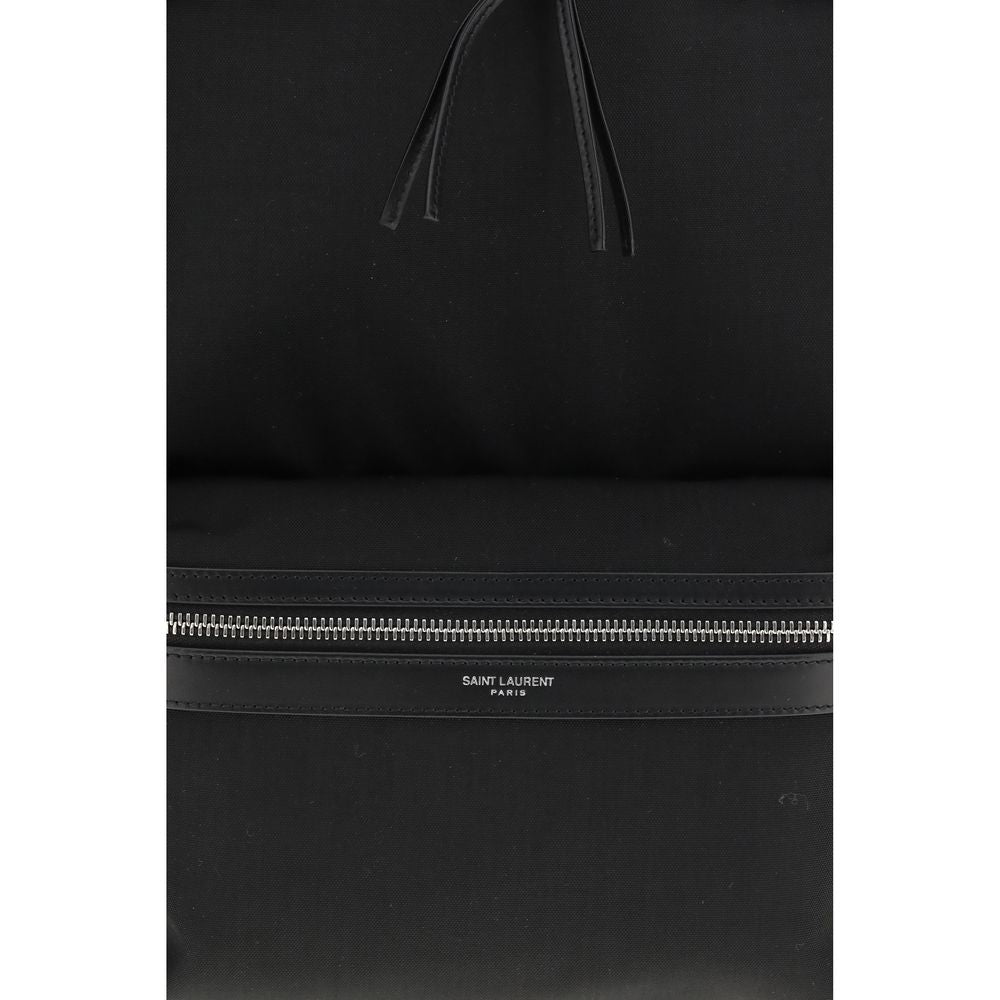 Saint Laurent Black Nylon Backpack - Back view