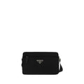 Prada Black Nylon Shoulder Bag - AW26 23x15cm - Front view