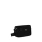 Prada Black Nylon Shoulder Bag - AW26 23x15cm - Side view