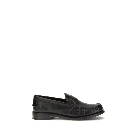 Prada Black Calf Leather Slip On Loafers - SS26 (Ref. PR1D199OF020V69F0Y71) - Front view