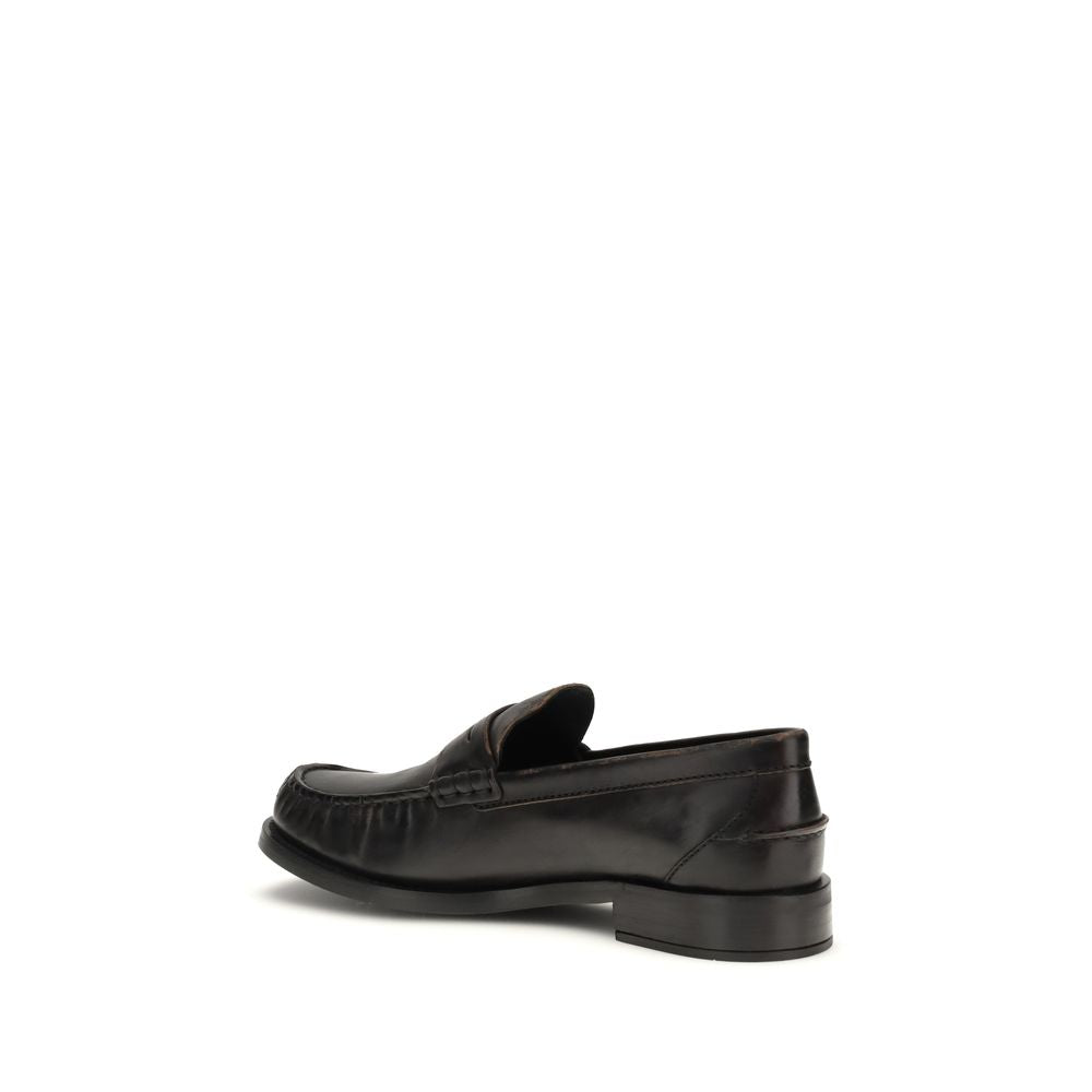 Prada Black Calf Leather Slip On Loafers - SS26 (Ref. PR1D199OF020V69F0Y71) - Back view