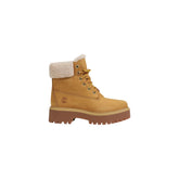 Timberland Beige Recycled Leather Lace-Up Boots - Front view