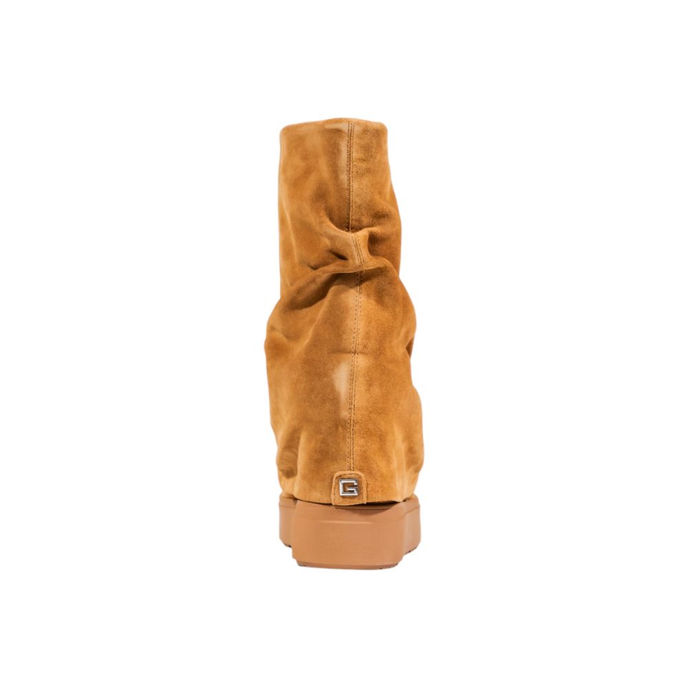 Guess Beige Suede Leather Ankle Boots - Detail view
