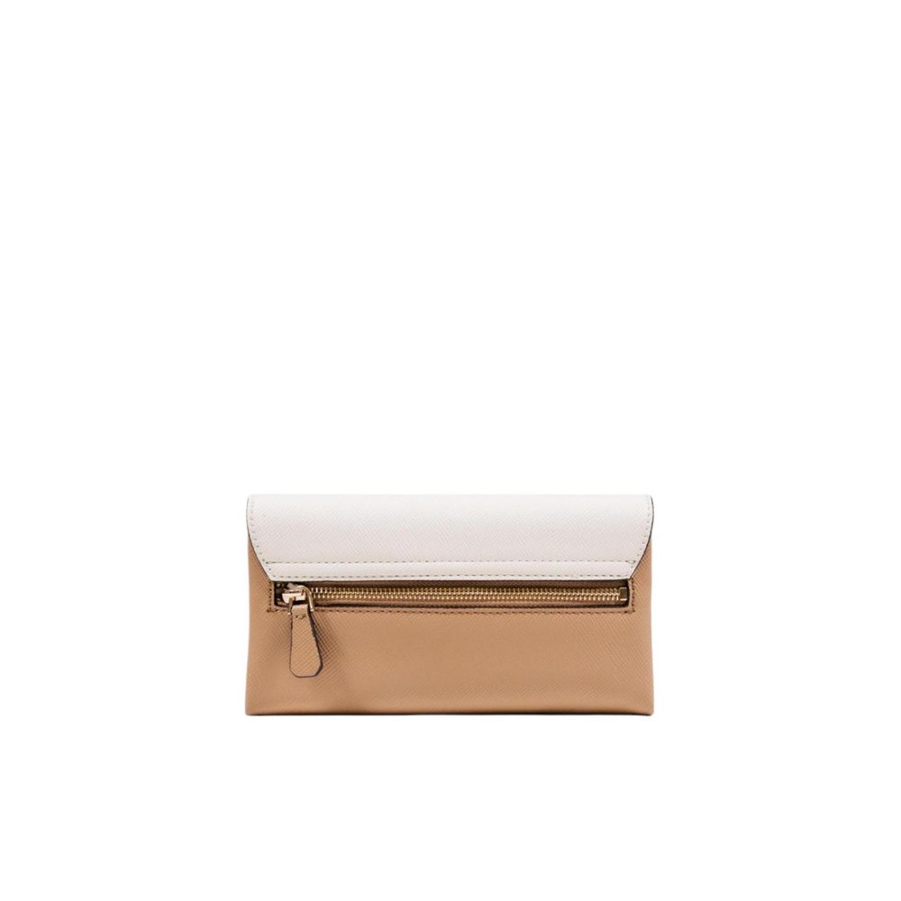 Guess Beige Polyethylene Clutch Bag - Back view