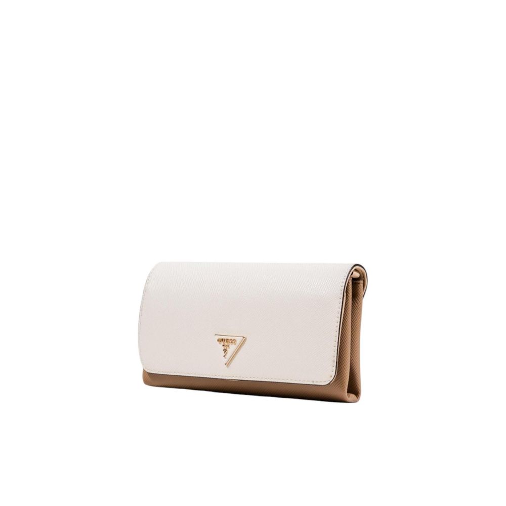 Guess Beige Polyethylene Clutch Bag - Detail view