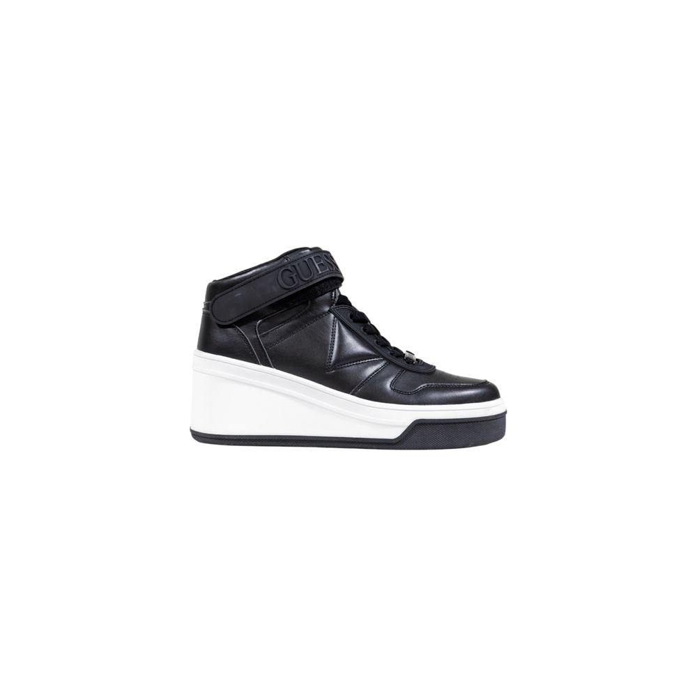 Guess Black Polyethylene Platform Sneakers - Front view