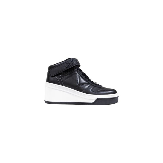 Guess Black Polyethylene Platform Sneakers - Front view