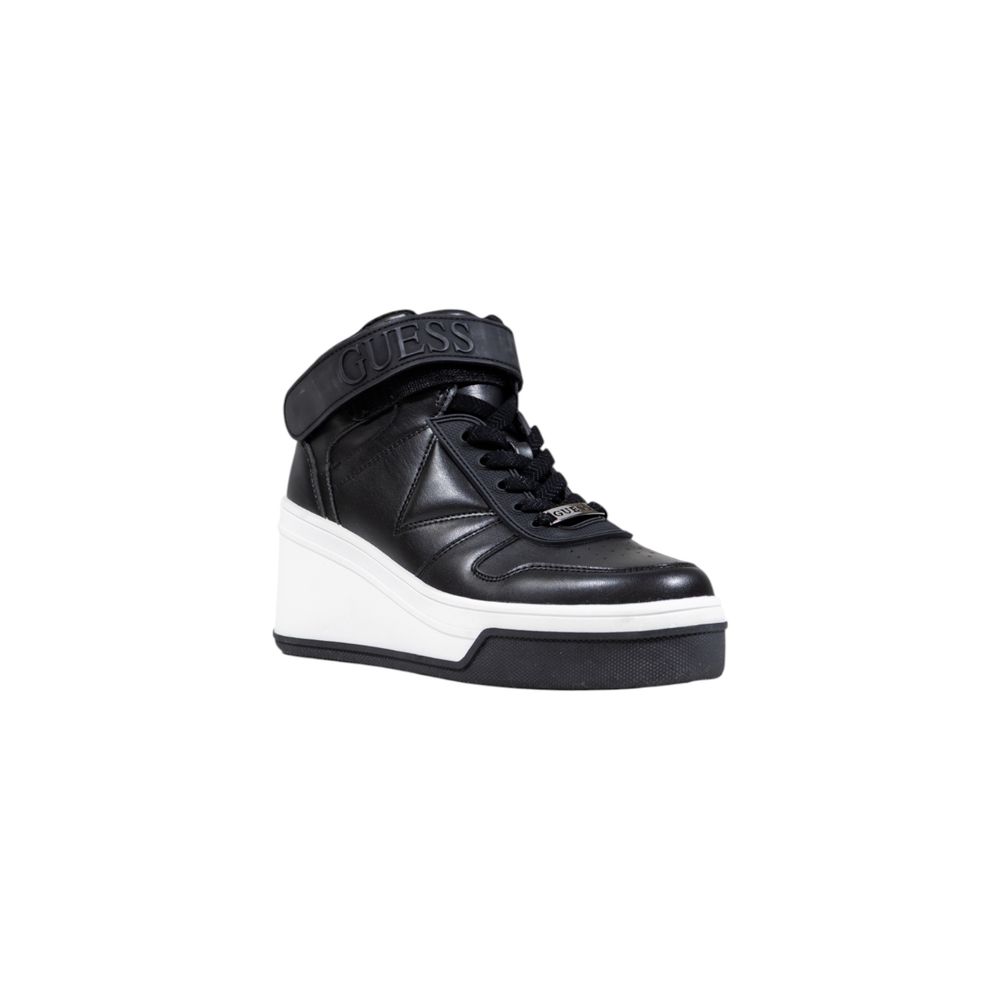 Guess Black Polyethylene Platform Sneakers - Side view