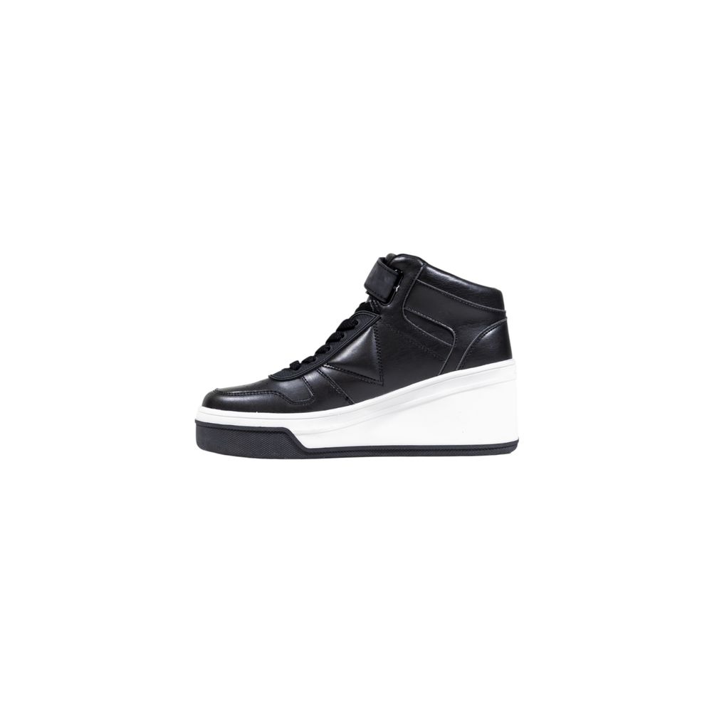 Guess Black Polyethylene Platform Sneakers - Back view