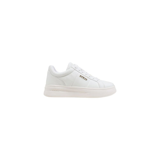 Guess White Polyethylene Platform Sneakers - Front view