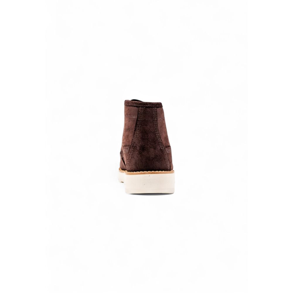 Timberland Brown Leather Lace-Up Boots - Detail view