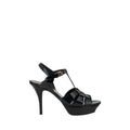 Saint Laurent Black Calf Leather Stiletto Heel Sandals - AW26 (Ref. SA315490AAAOW1000) - Front view