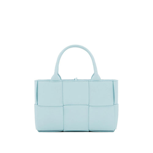 Bottega Veneta Blue Lamb Leather Tote Bag - Front view