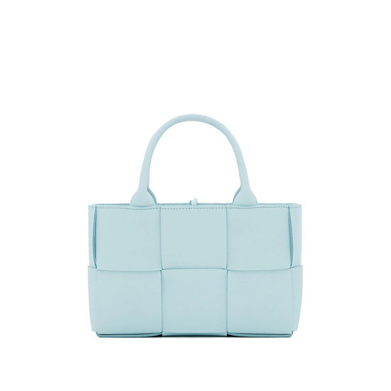 Bottega Veneta Blue Lamb Leather Tote Bag - Front view