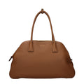 Prada Brown Leather Shoulder Bag - Front view
