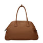 Prada Brown Leather Shoulder Bag - Front view
