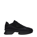 Prada Black Fabric Low Top Sneakers - Front view