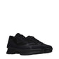 Prada Black Fabric Low Top Sneakers - Side view