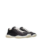 Prada Black Leather Sneakers - Side view