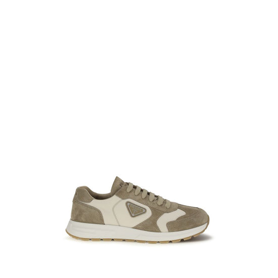 Prada Beige Calf Leather Athletic Sneakers - SS26 (Ref. PR2EE455FG000LOWF04CR) - Front view