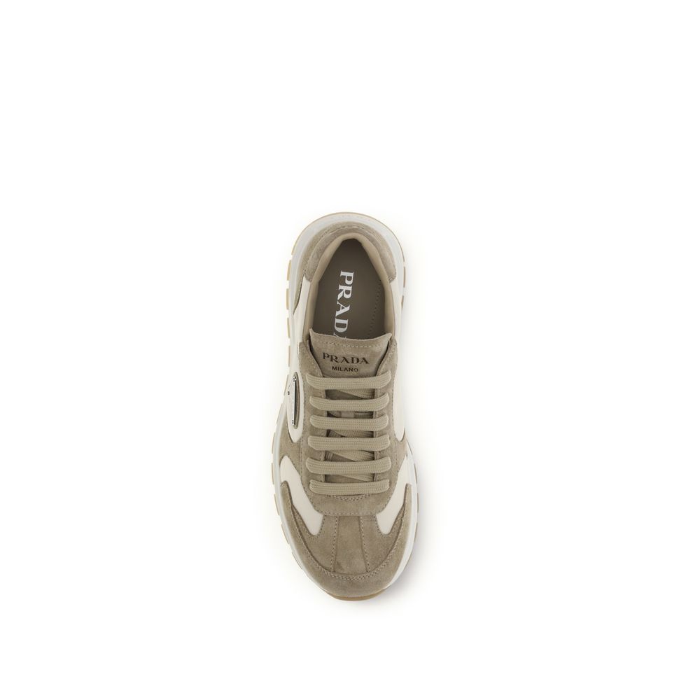 Prada Beige Calf Leather Athletic Sneakers - SS26 (Ref. PR2EE455FG000LOWF04CR) - Detail view