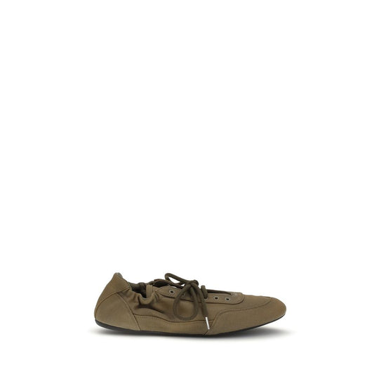 Prada Bicolor Cotton Athletic Sneakers - Front view