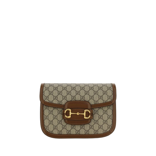 Gucci Beige Cotton Handbag - AW26 25x17cm - Front view