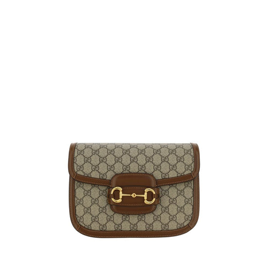 Gucci Beige Cotton Handbag - AW26 25x17cm - Front view