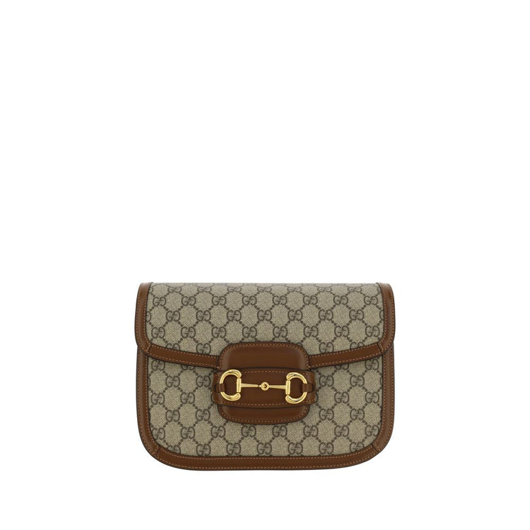Gucci Beige Cotton Handbag - AW26 25x17cm - Front view