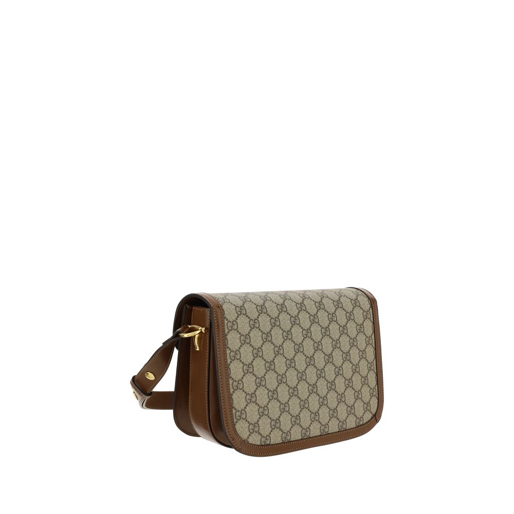 Gucci Beige Cotton Handbag - AW26 25x17cm - Back view