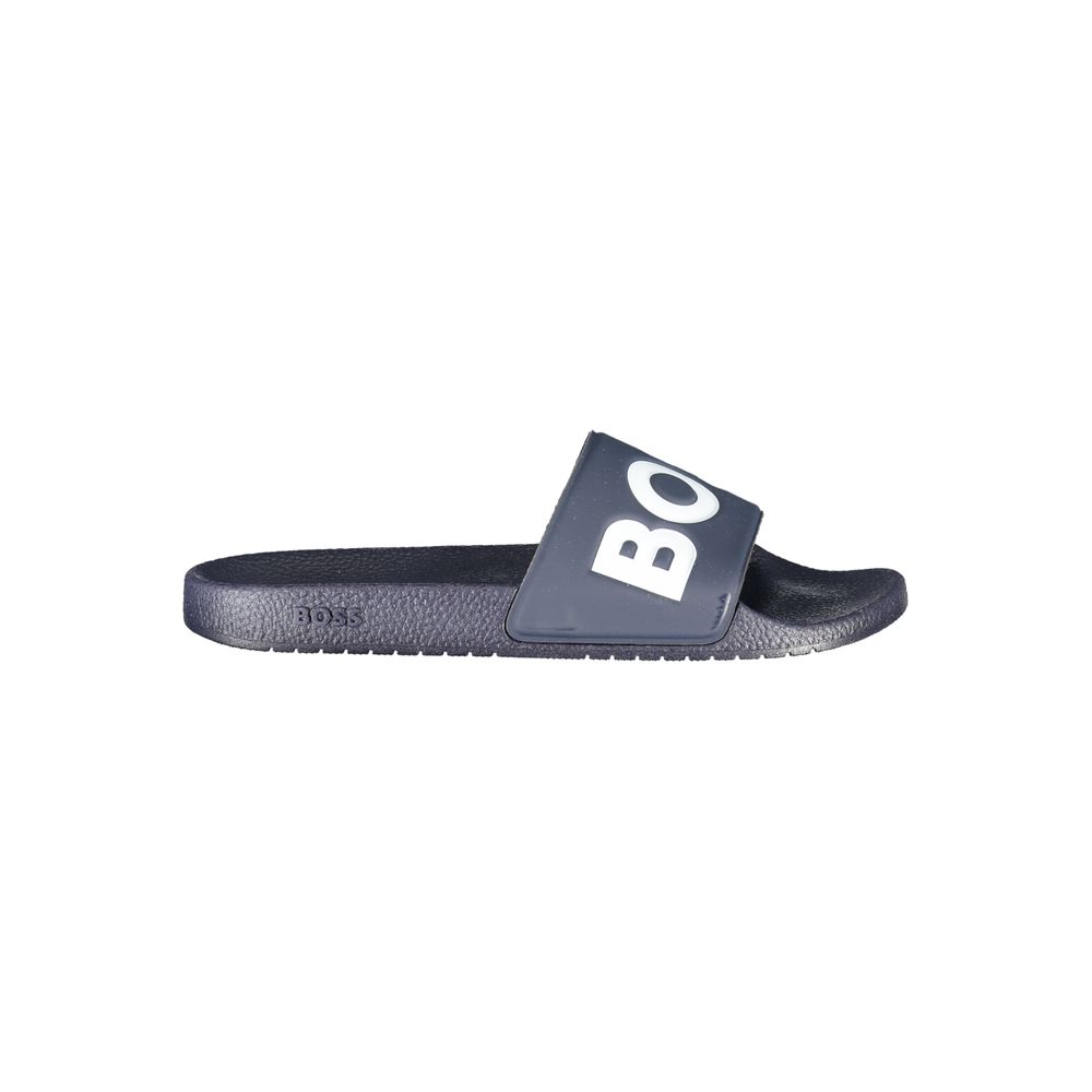 Hugo Boss Blu Poliuretano Men Ciabatta - Front view