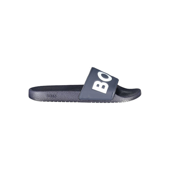 Hugo Boss Blu Poliuretano Men Ciabatta - Front view