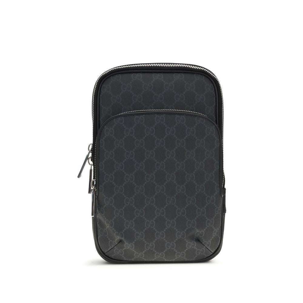 Gucci Black Polyurethane Shoulder Bag - Front view