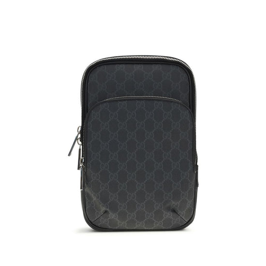 Gucci Black Polyurethane Shoulder Bag - Front view