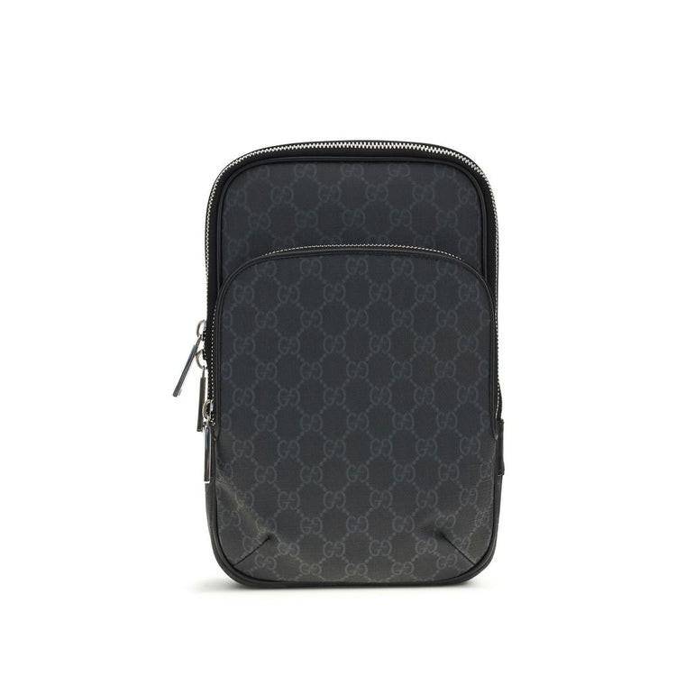 Gucci Black Polyurethane Shoulder Bag - Front view