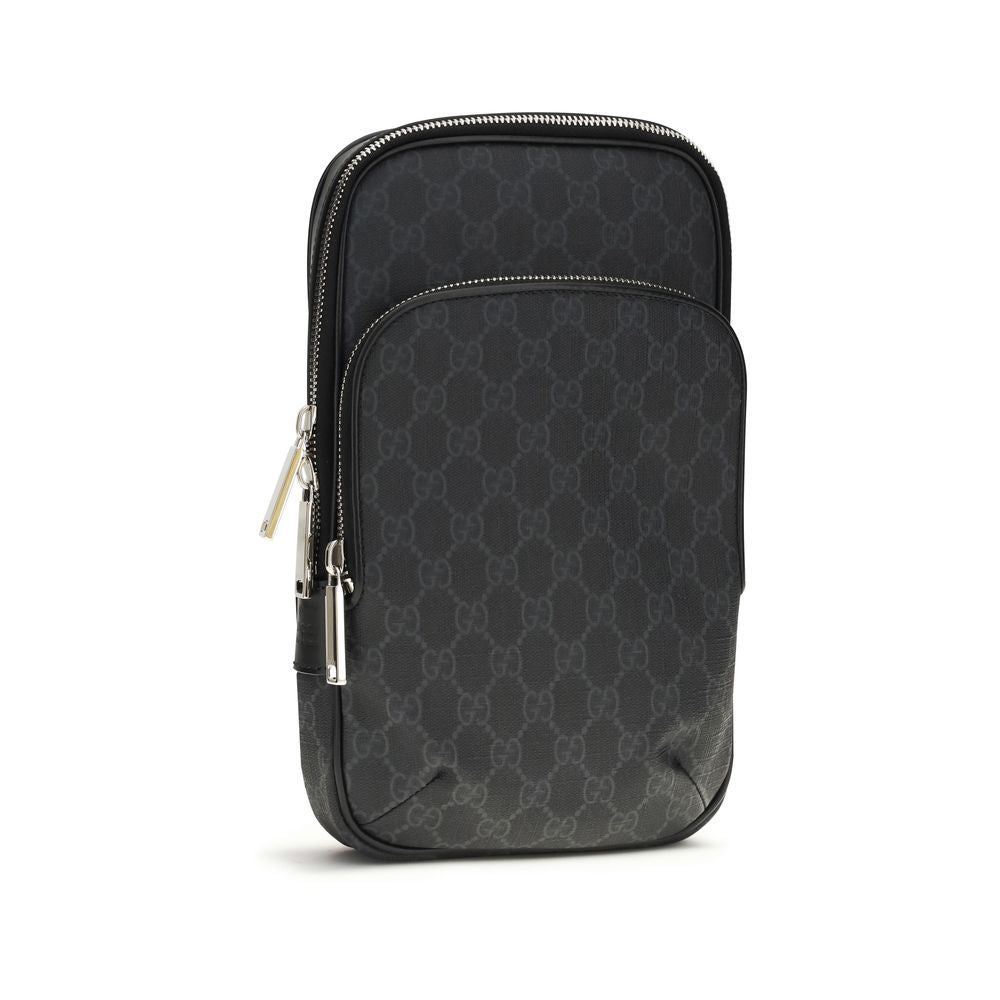 Gucci Black Polyurethane Shoulder Bag - Side view