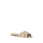 Saint Laurent Multicolor Calf Leather Flat Sandals - Side view