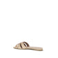 Saint Laurent Multicolor Calf Leather Flat Sandals - Back view