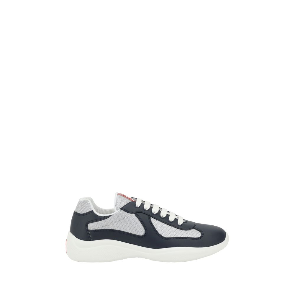 Prada Blue Polyamide Athletic Sneakers - Front view