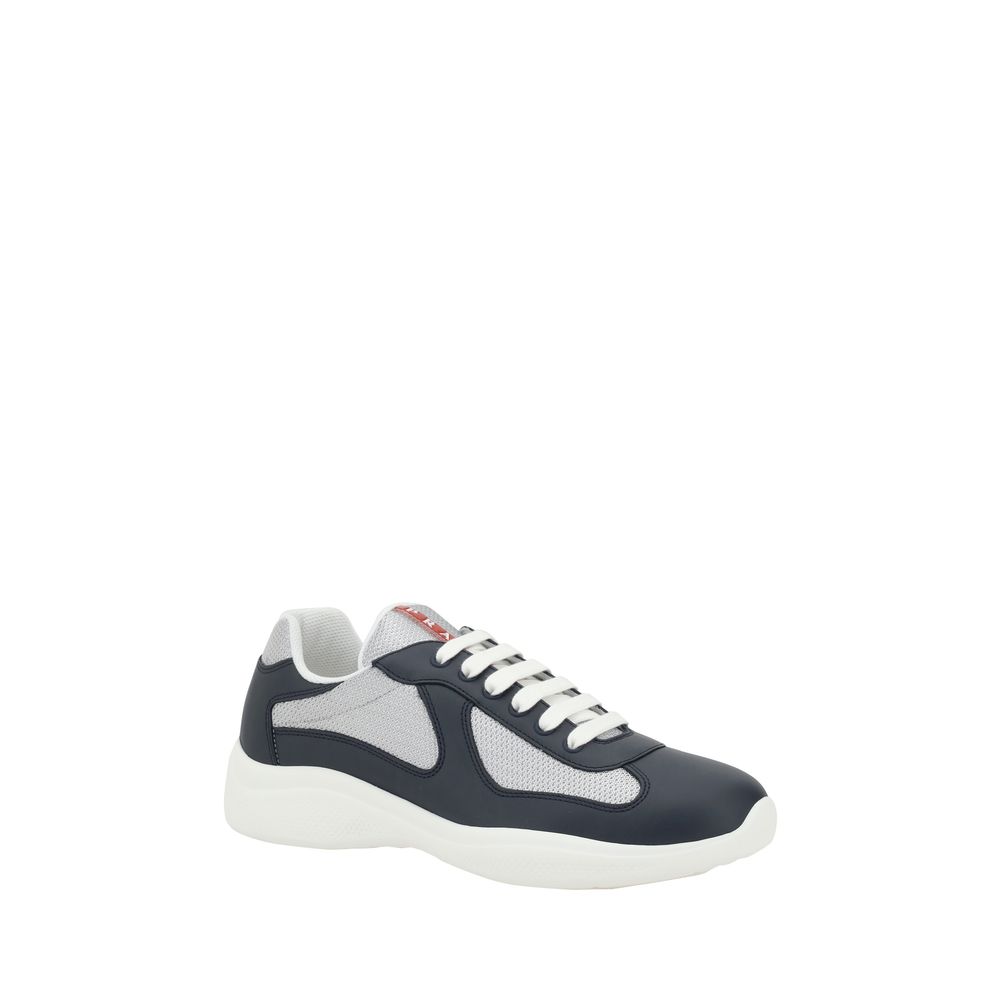 Prada Blue Polyamide Athletic Sneakers - Side view