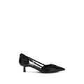 Prada Black Goatskin High Heel Pumps - Front view